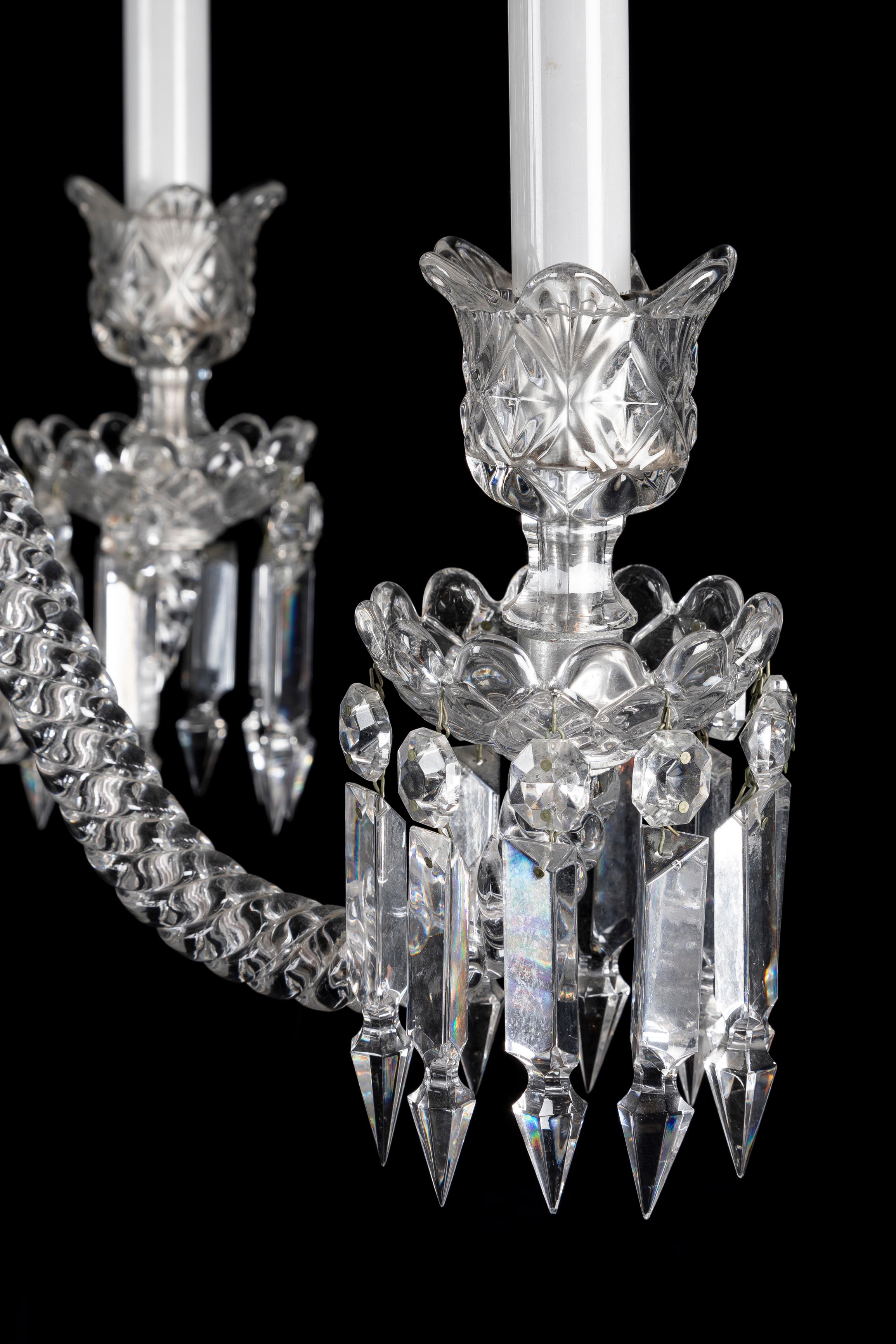Lustre de style Louis XVI en cristal de Baccarat en vente 5