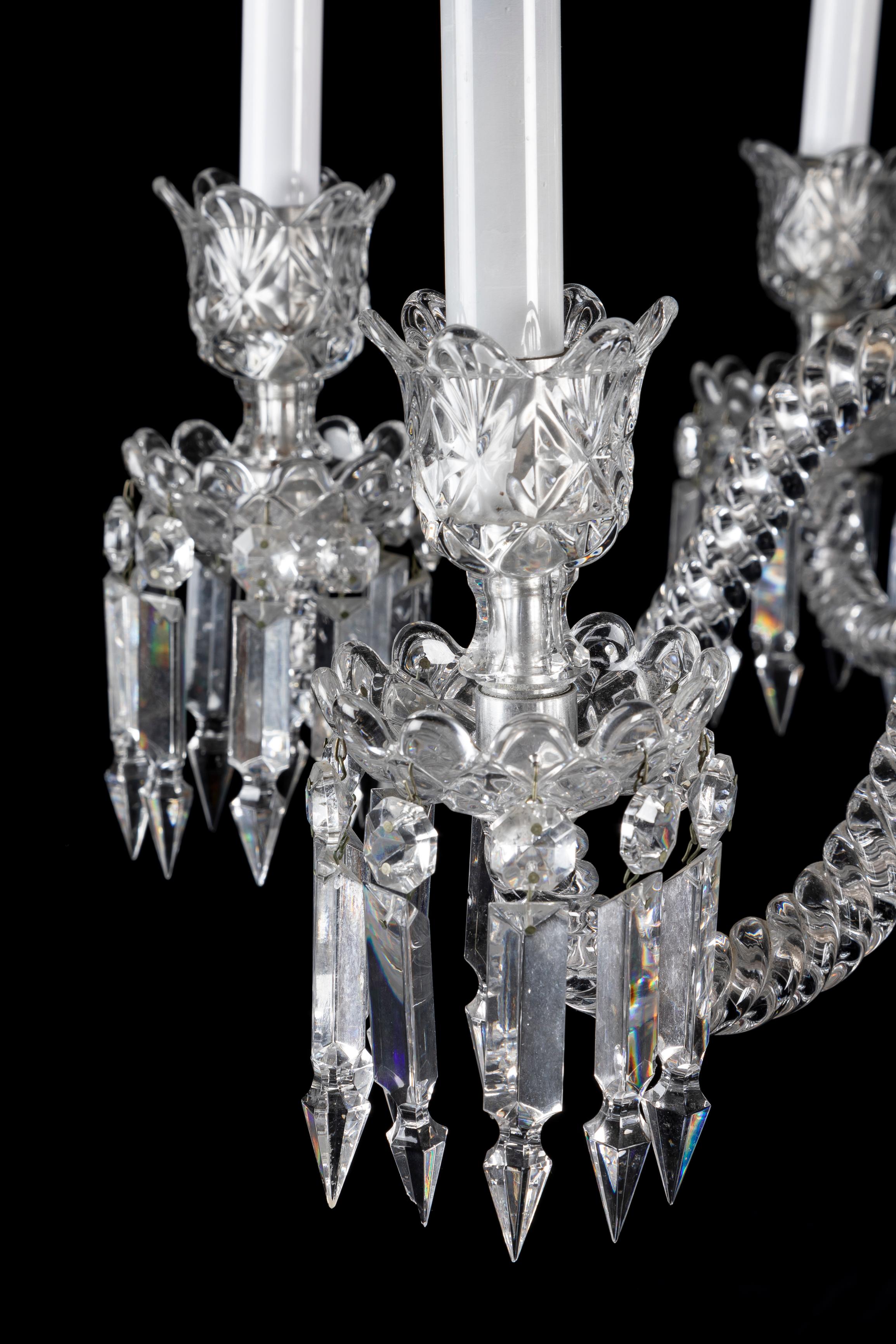 Baccarat Crystal Louis XVI Style Chandelier For Sale 7