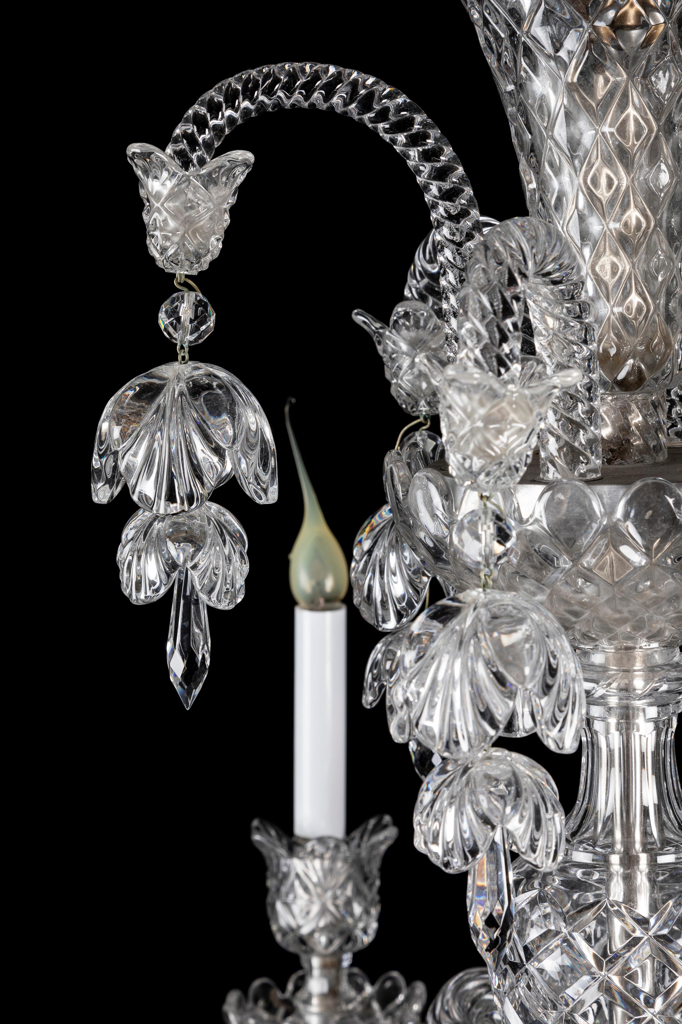Lustre de style Louis XVI en cristal de Baccarat en vente 7