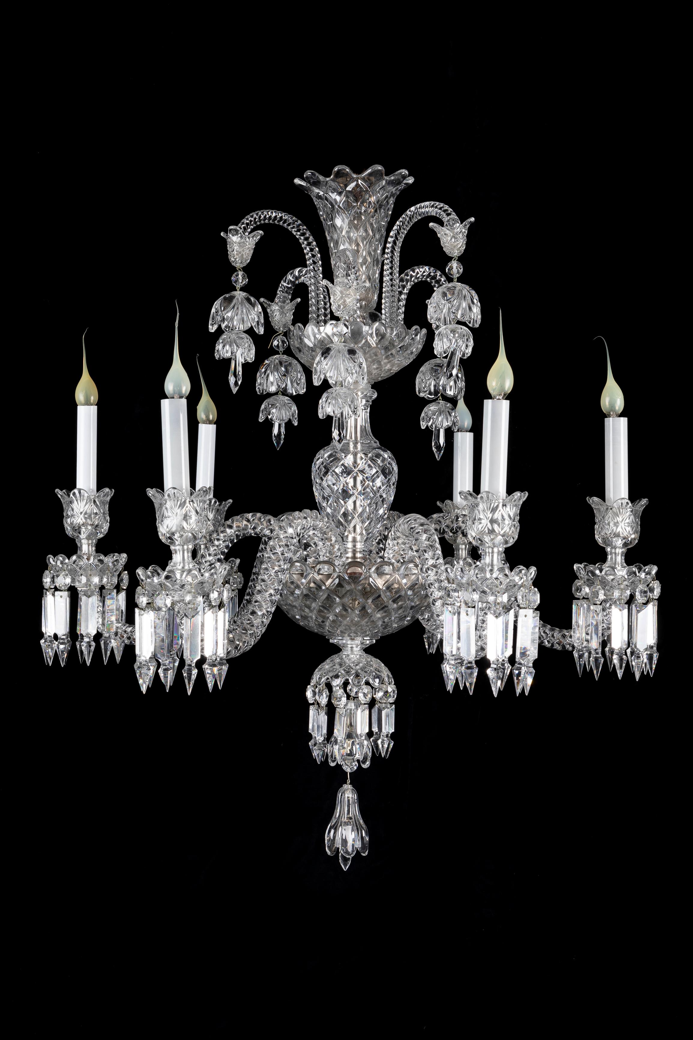 Lámpara de Cristal Baccarat Estilo Luis XVI Francés en venta