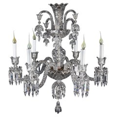 Lustre de style Louis XVI en cristal de Baccarat