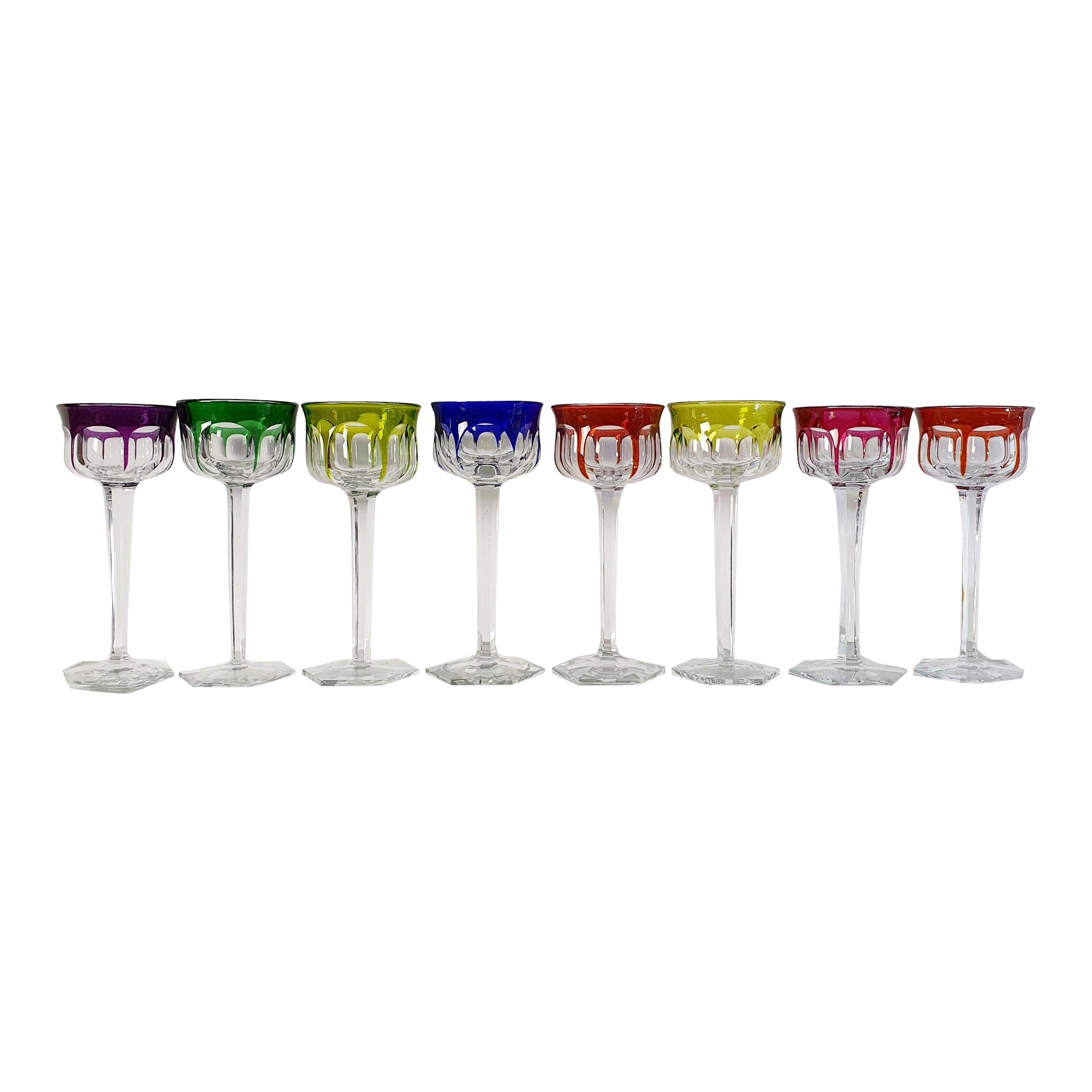 Baccarat Crystal Malmaison Glasses Set of 8