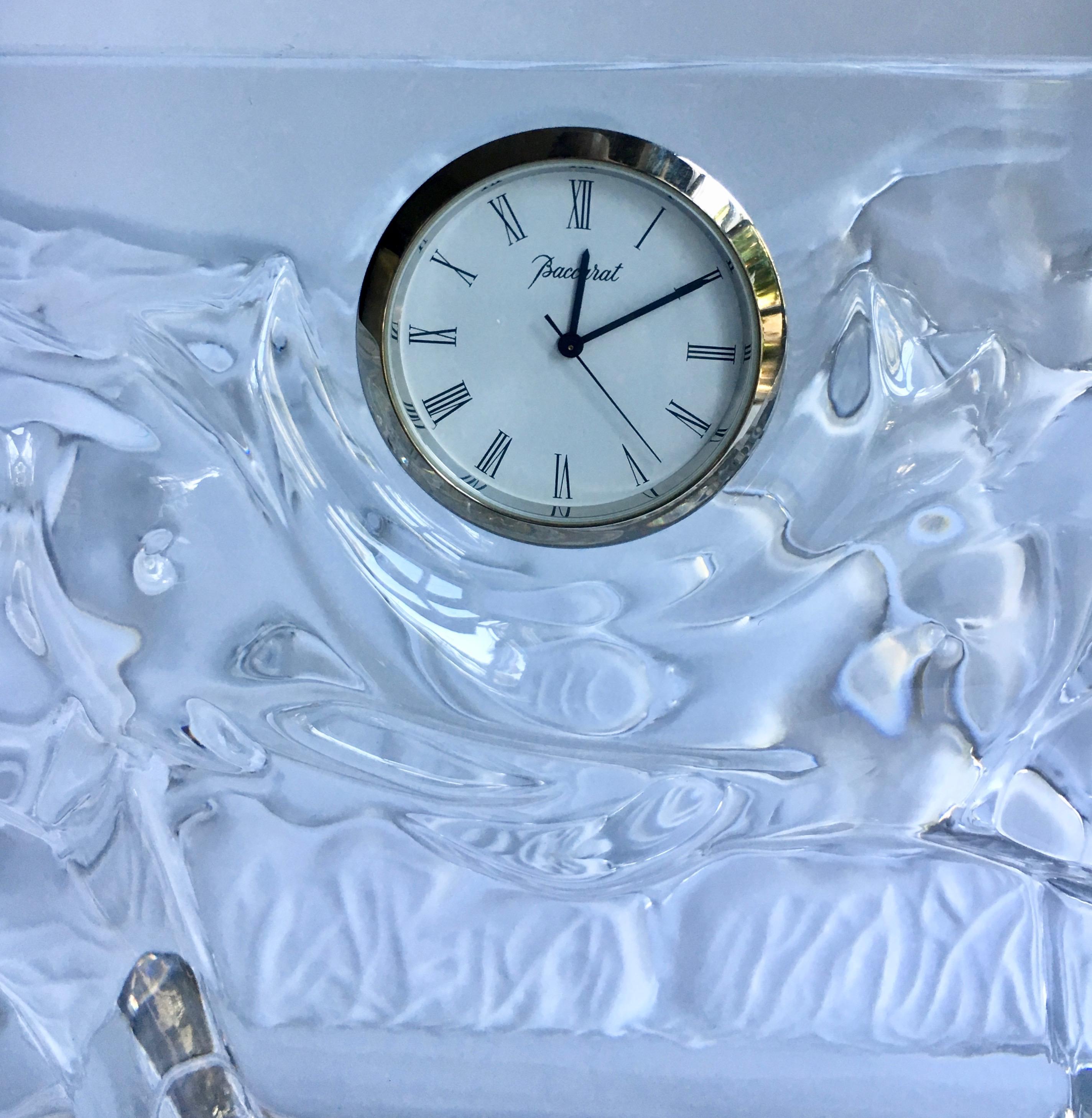 baccarat crystal clock
