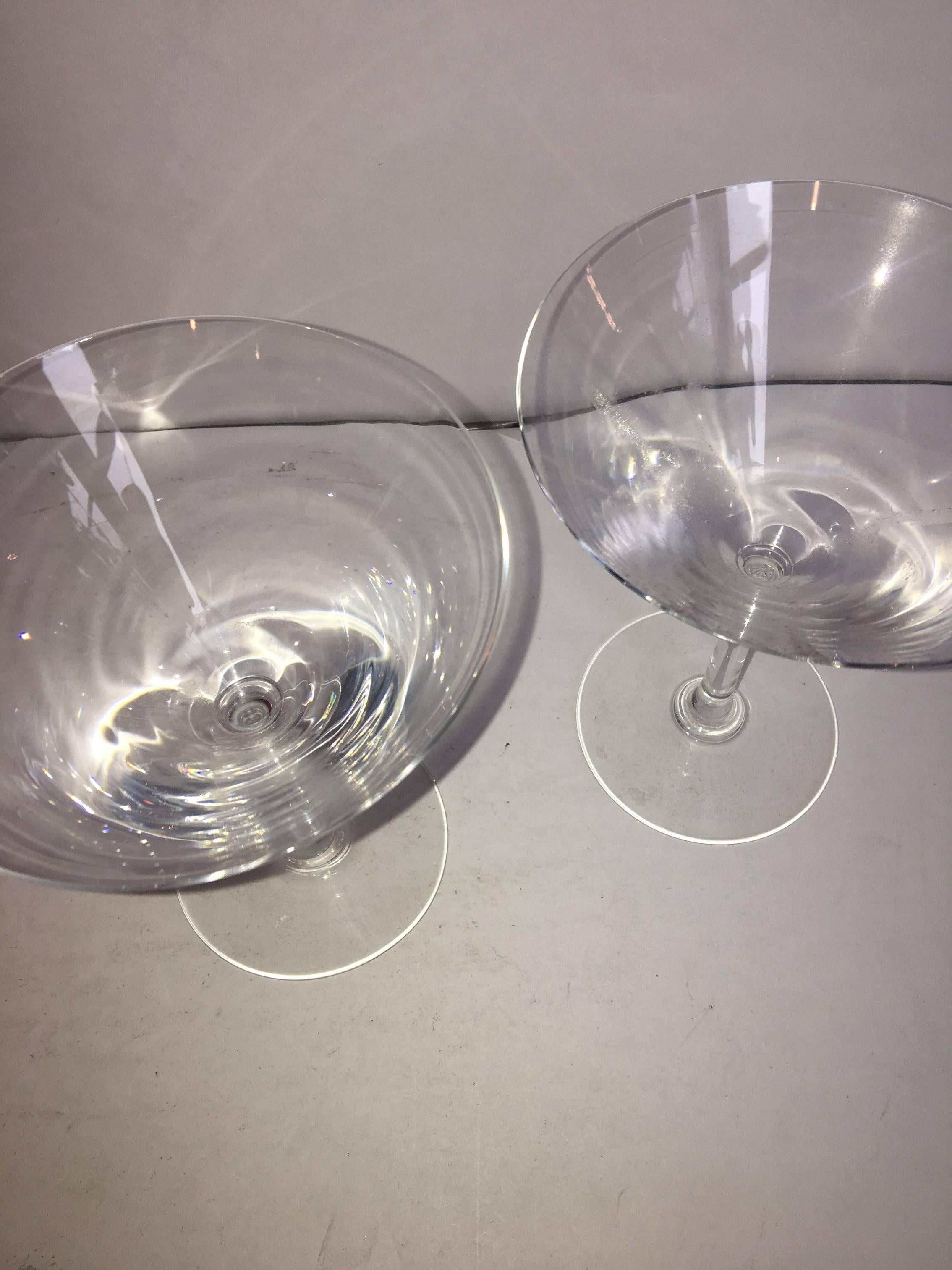 martini glasses baccarat