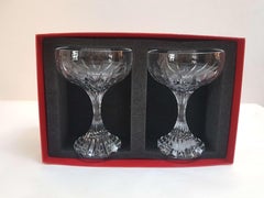 Baccarat Crystal "Massena" Coupe Champagne Set for Two, Modern