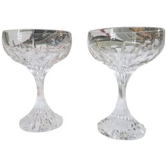 Baccarat Crystal "Massena" Coupe Champagne Set for Two, Modern