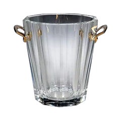 Seau à champagne "Maxim" en cristal de Baccarat avec poignées en laiton
