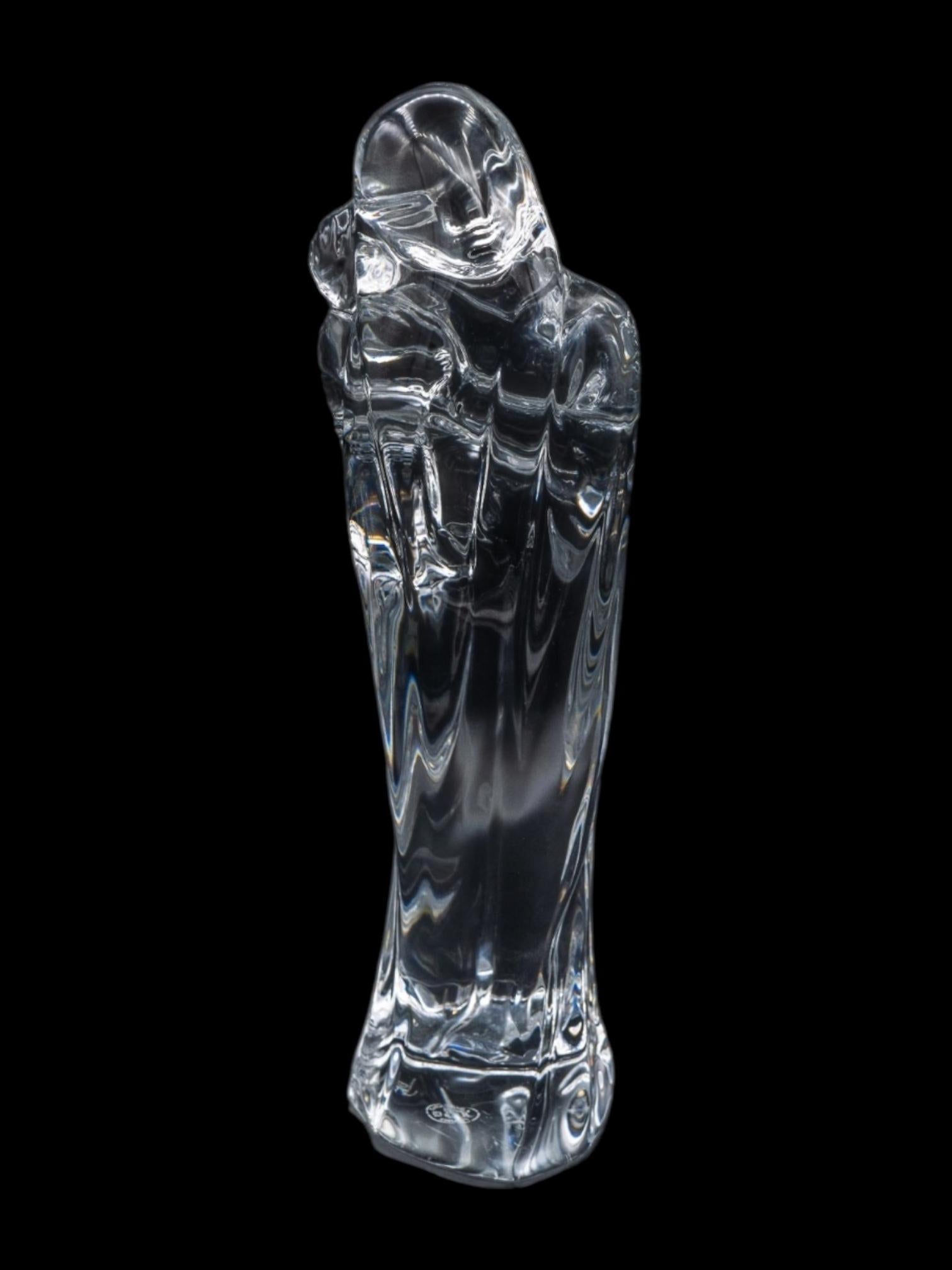 Mère Marie et Enfant Jésus en cristal de Baccarat Bon état - En vente à Pasadena, CA