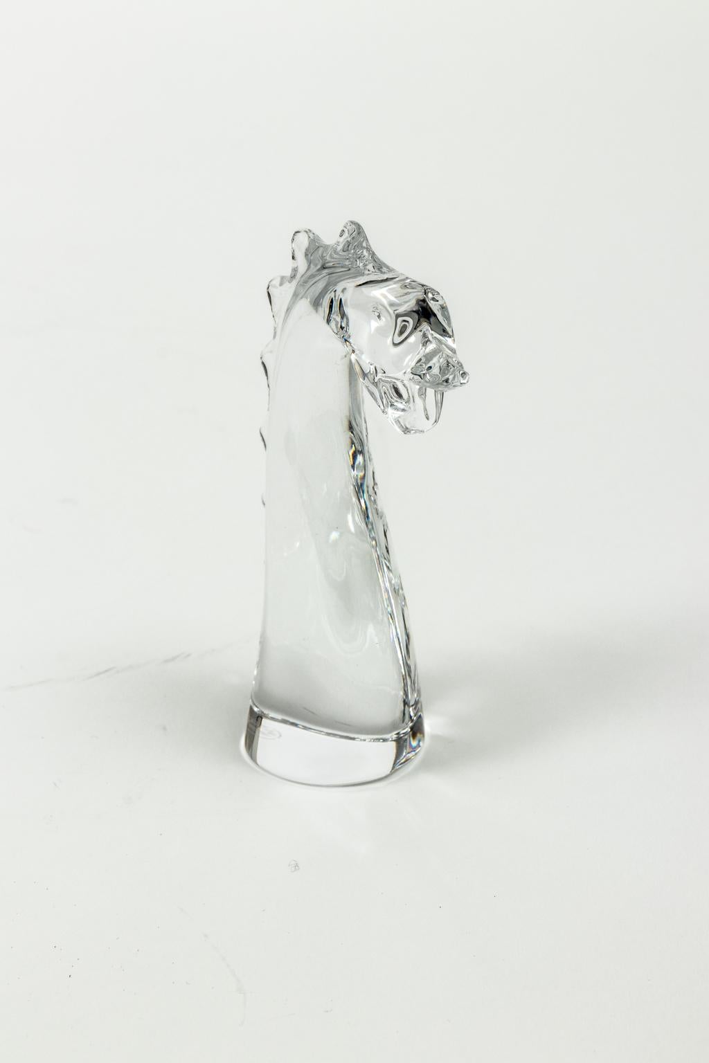 French Baccarat Crystal Nessy The Loch Ness Monster Clear