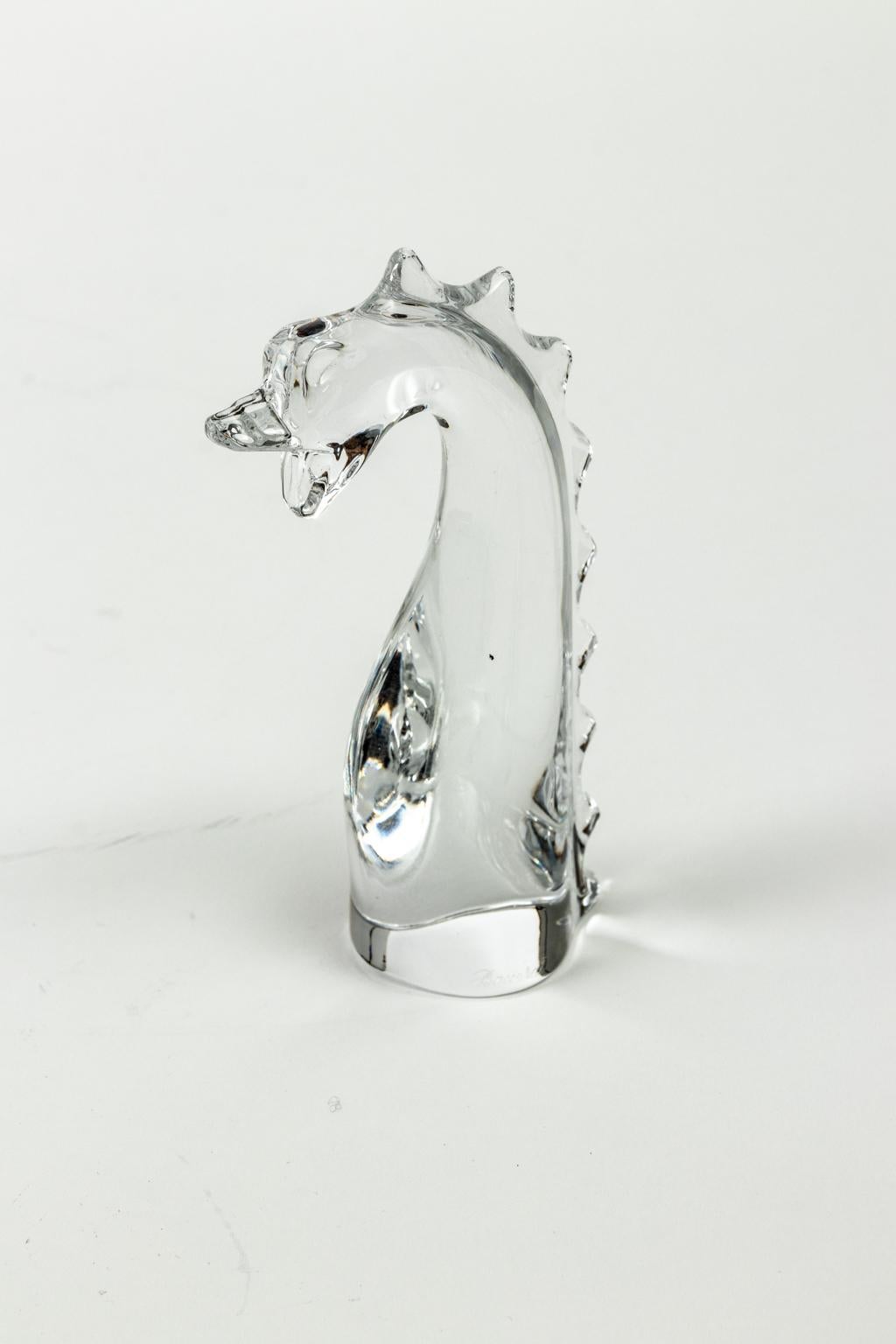 Baccarat Crystal Nessy The Loch Ness Monster Clear In Good Condition In Stamford, CT
