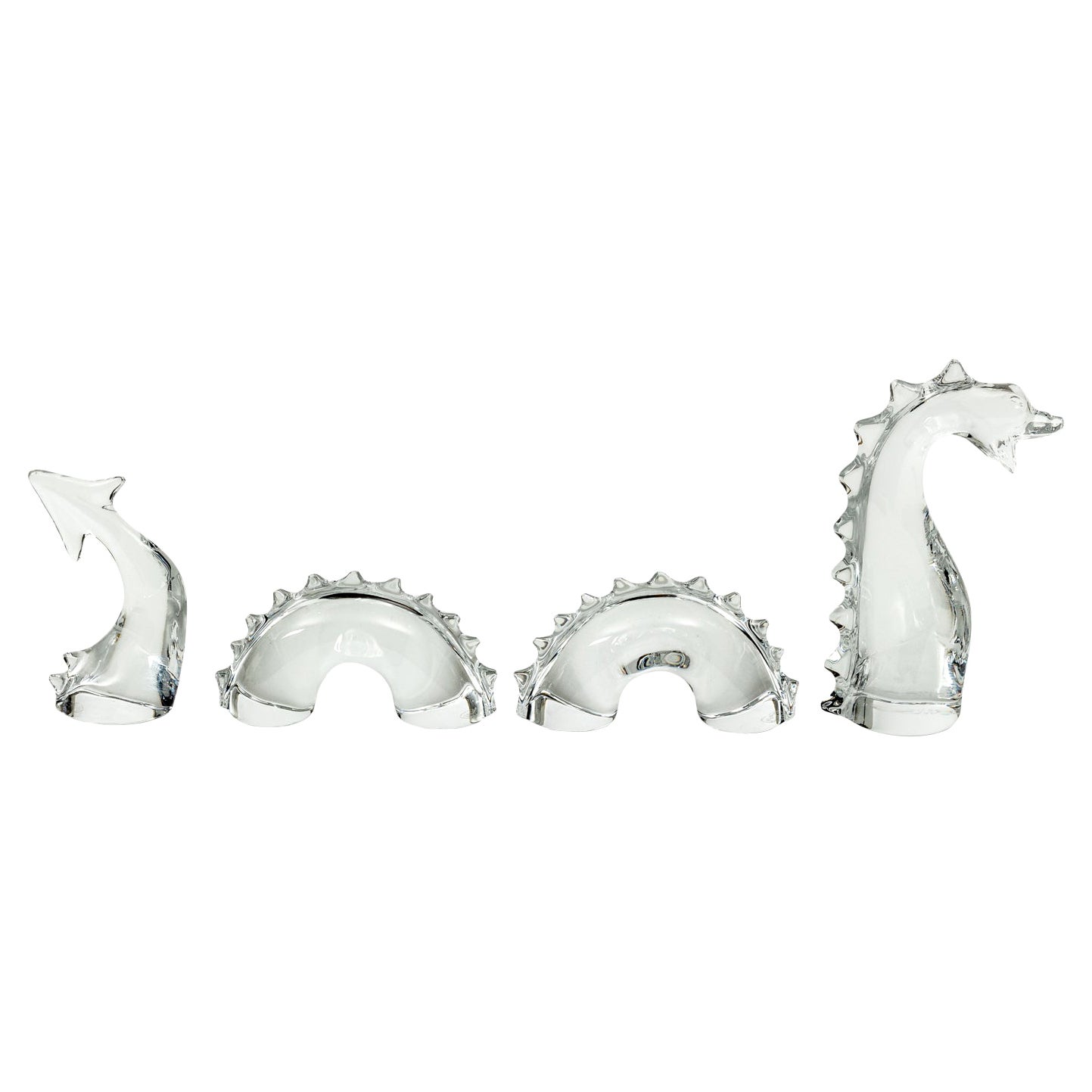 Baccarat Crystal Nessy The Loch Ness Monster Clear