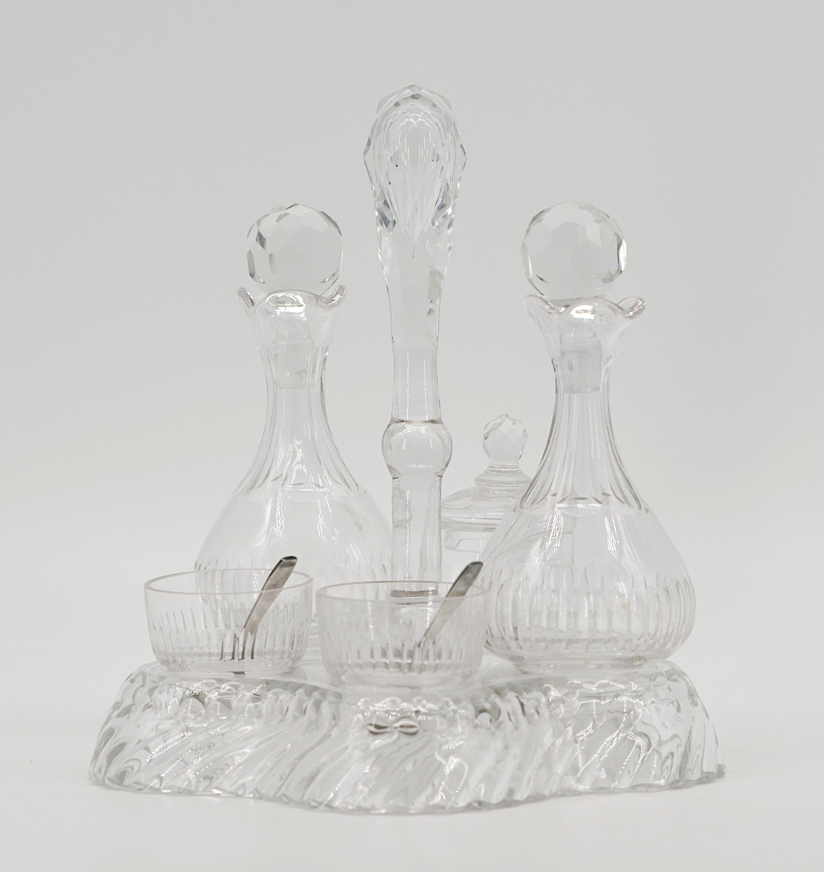 BACCARAT Aceite y Vinagre de Cristal Napoleón III en venta