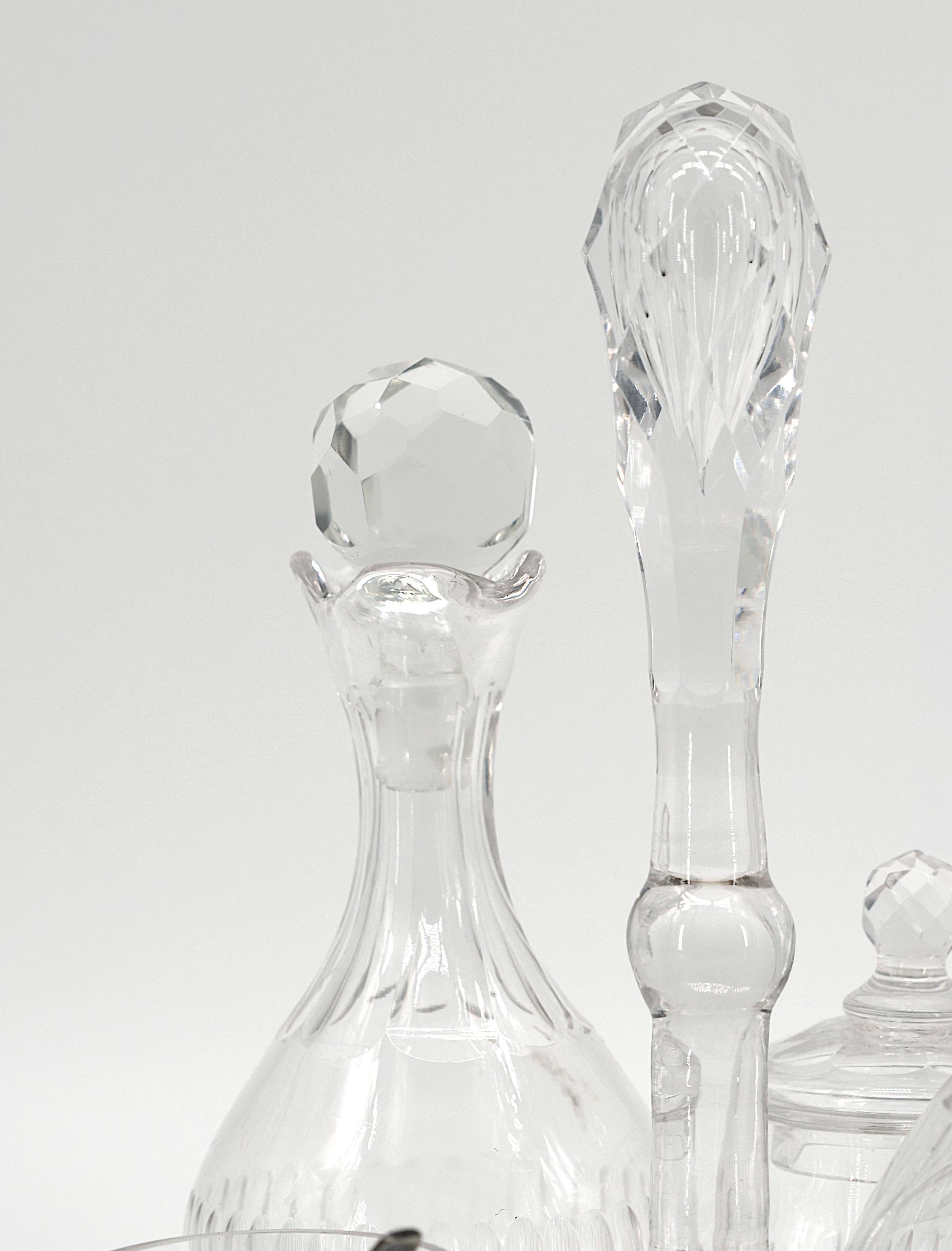 BACCARAT Aceite y Vinagre de Cristal Fines del siglo XIX en venta