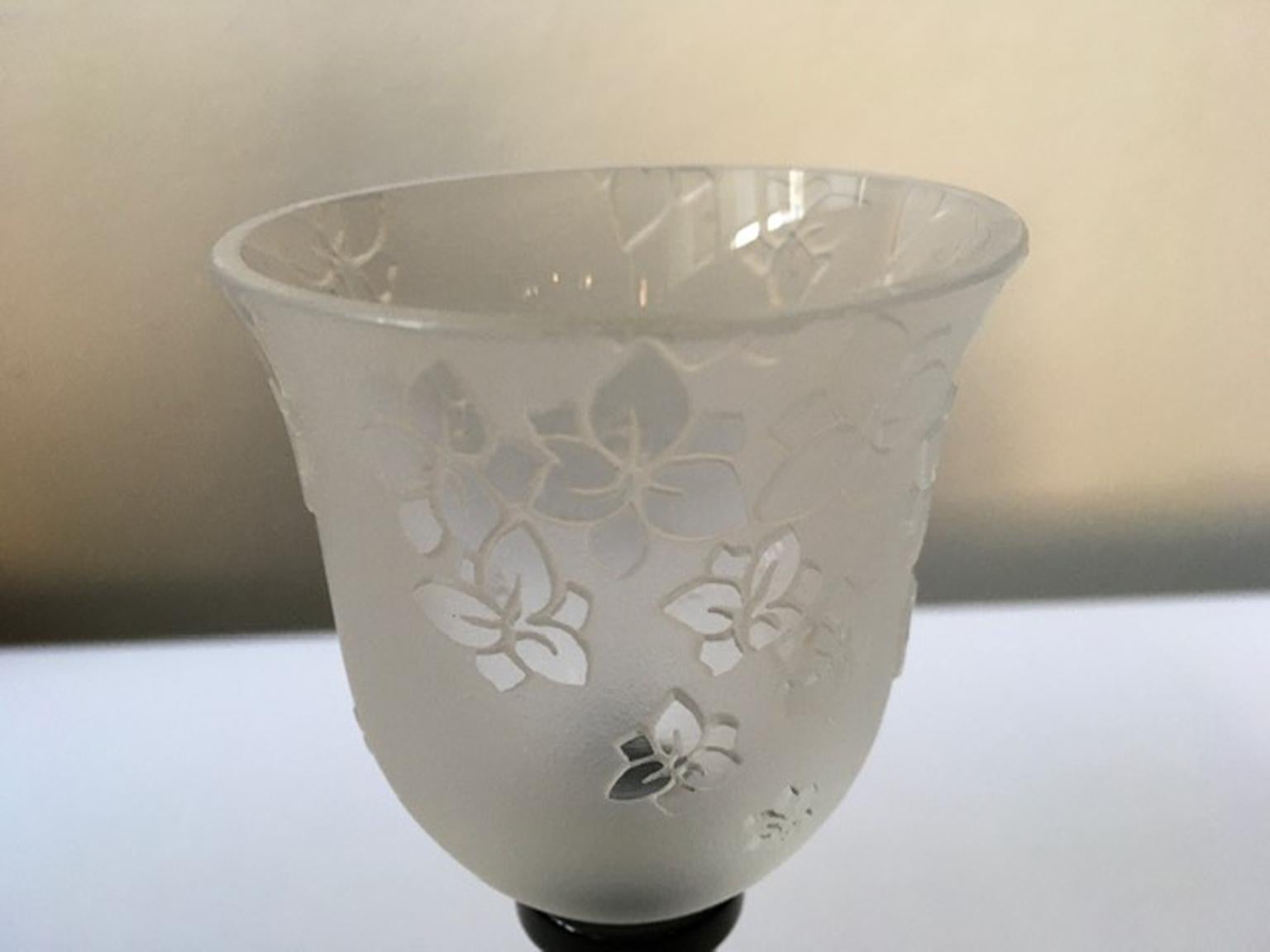 Baccarat Crystal Opaline Engraved Gobelet Limited Edition, 21st Century 4