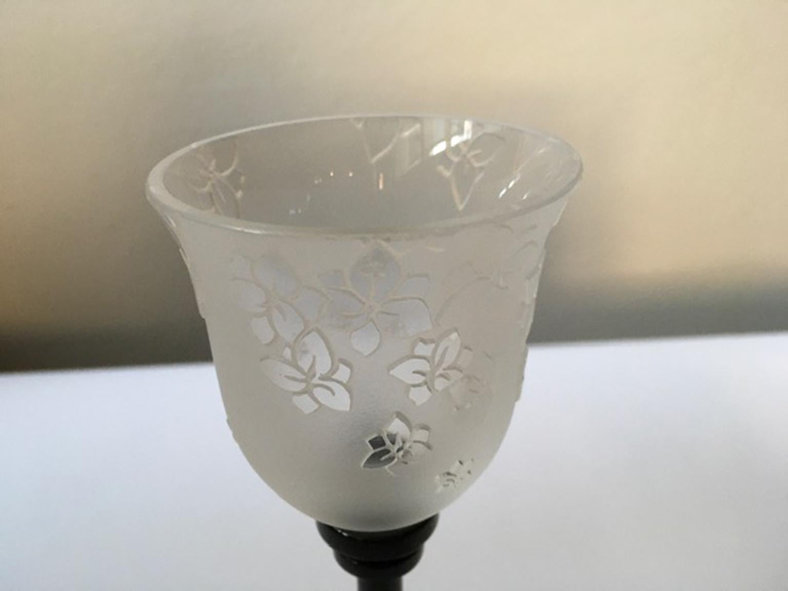 Baccarat Crystal Opaline Engraved Gobelet Limited Edition, 21st Century 1