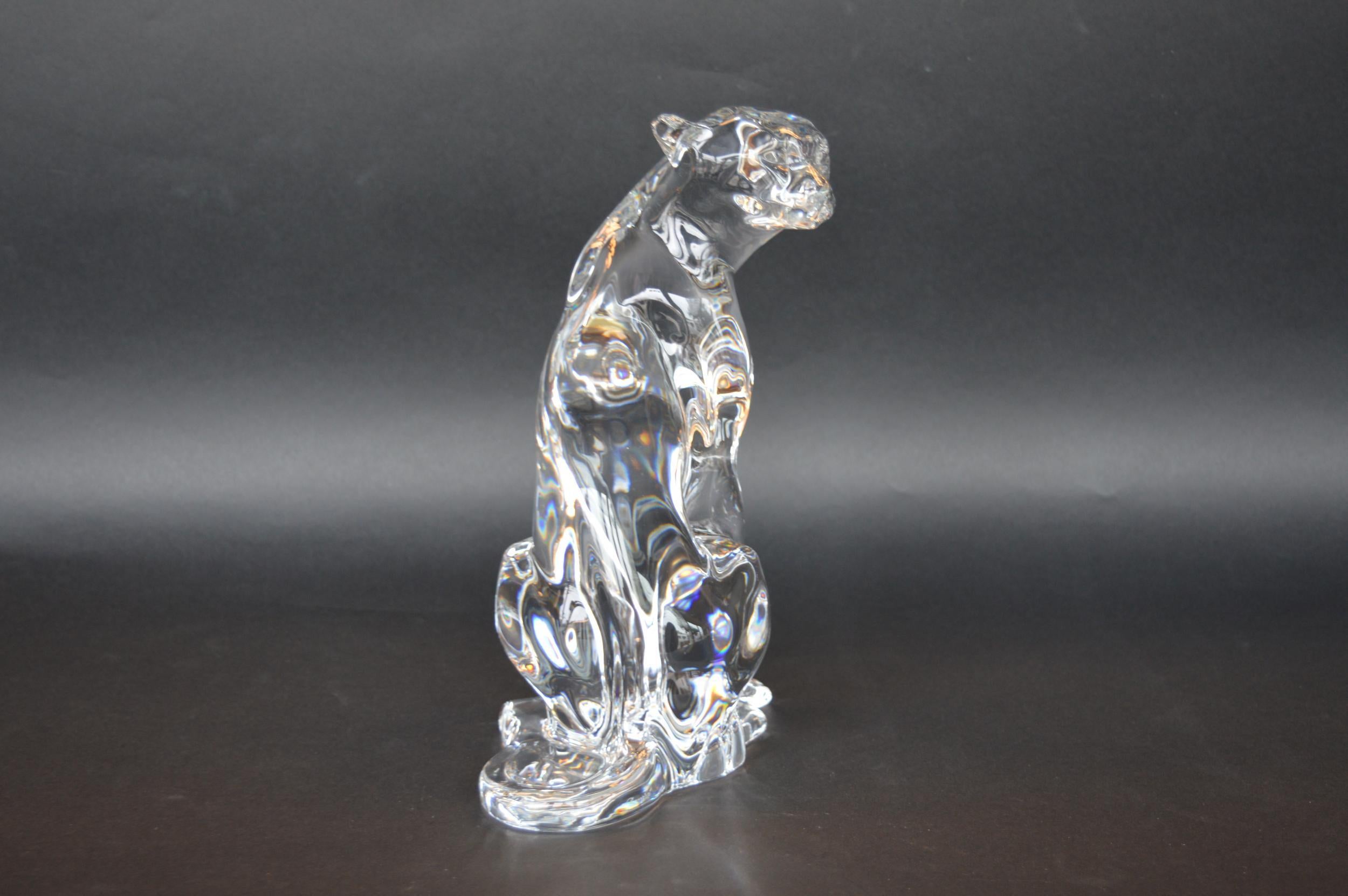 crystal panther figurine