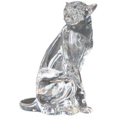 Baccarat Crystal Panther Figure