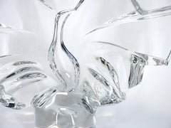 Baccarat Crystal Peacock Centerpiece Sculpture