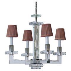 Baccarat crystal pendant attributed to Jacques Adnet