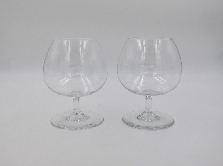 Baccarat Crystal Perfection Balloon Brandy Snifter Pair at 1stDibs