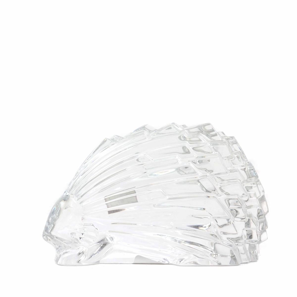 French Baccarat Crystal Porcupine, Signed, France