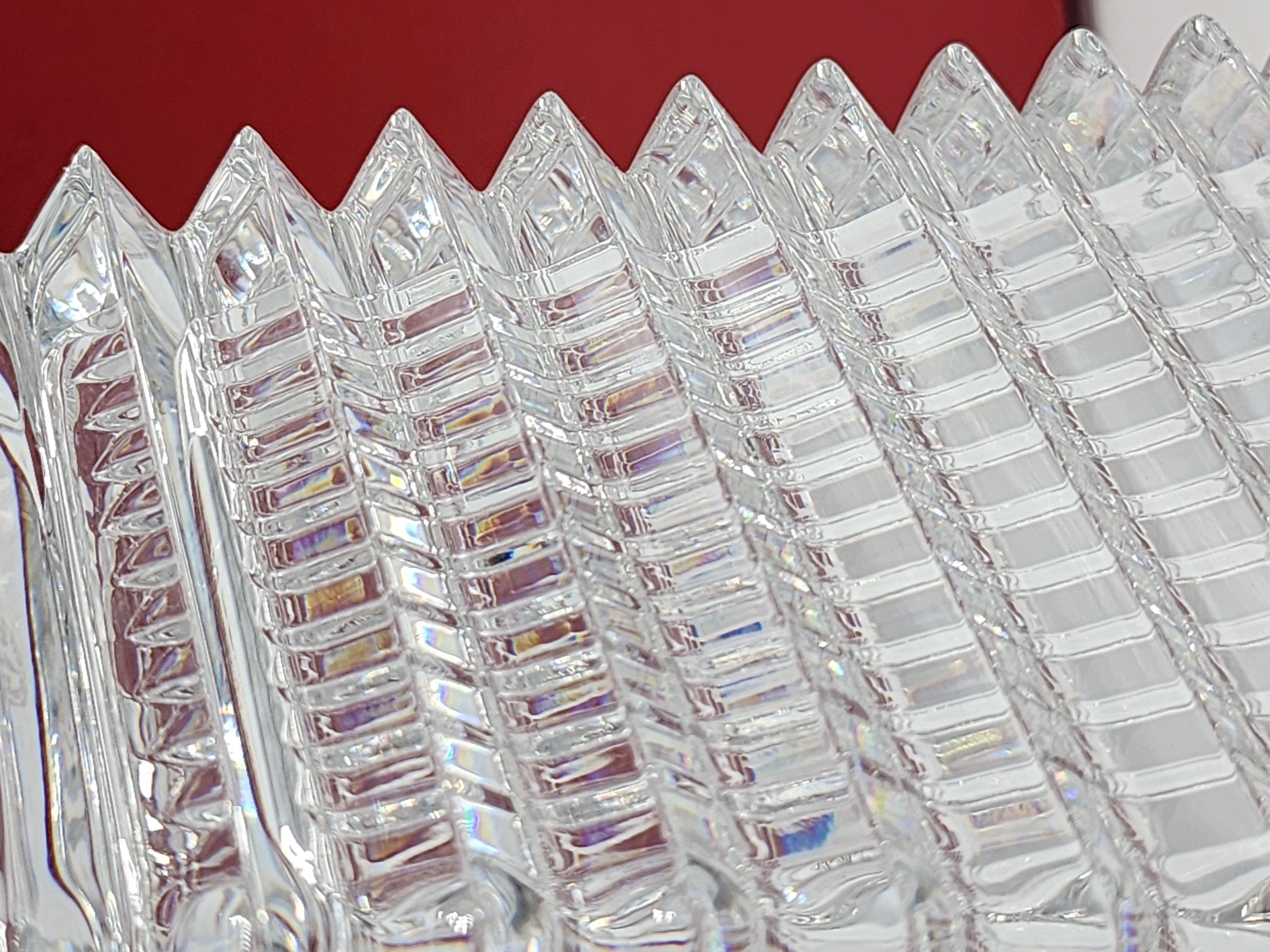 Cristallo Vaso rettangolare in cristallo Baccarat in vendita