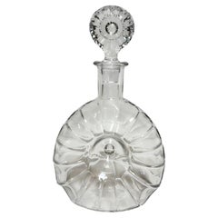 Baccarat Crystal Rémy Martin “Centaure” Decanter Donut Shell Form France 1960s