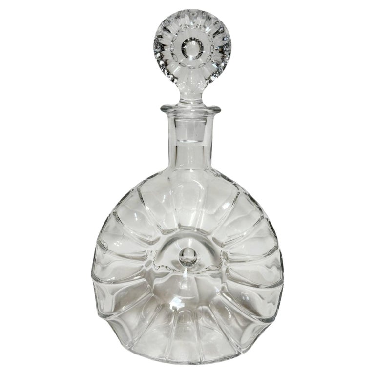Baccarat Crystal Rémy Martin “Centaure” Decanter Donut Shell Form
