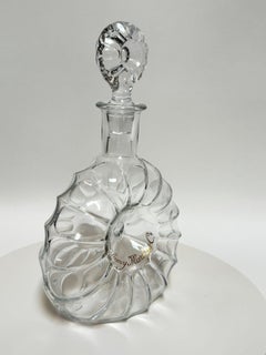 Baccarat Crystal Rémy Martin “Centaure” Decanter Donut Shell Form France 1960s