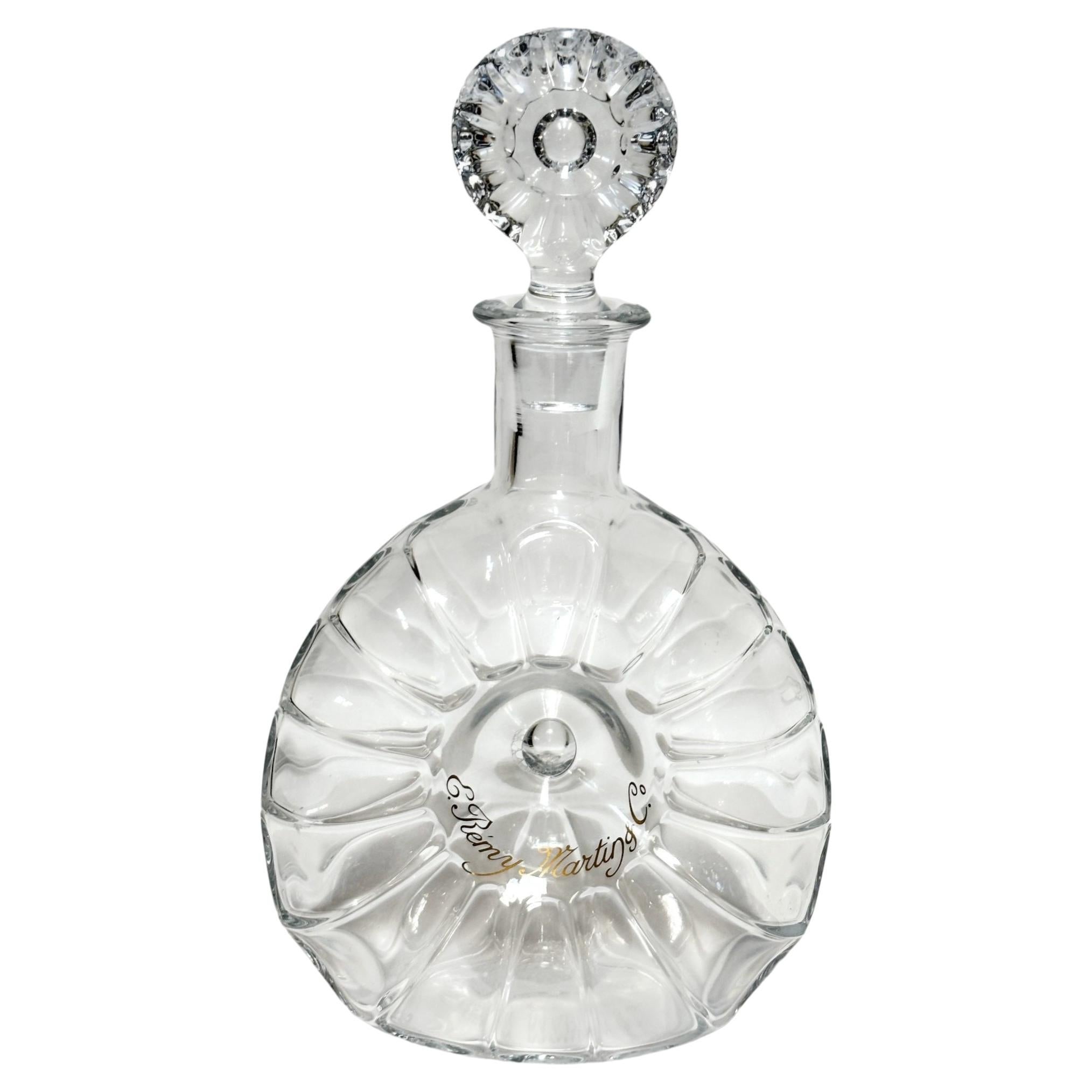 Baccarat Crystal Rémy Martin “Centaure” Decanter Donut Shell Form France 1960s For Sale