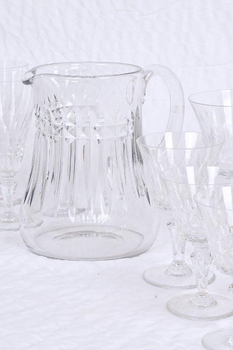 French Baccarat Crystal Service - Piccadilly Model - Period: 20th Century For Sale