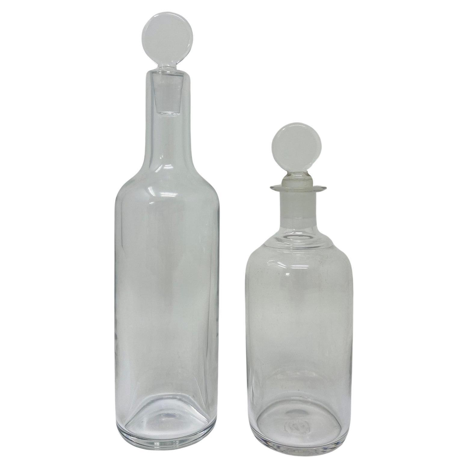 Petite carafe/set de carafe/porte-bouteilles en cristal Baccarat (fabriqué en France) en vente
