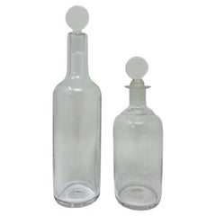 Used Baccarat Crystal Small Decanter/Cruet Set (Made in France)