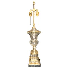 Baccarat Kristall Spirale Urne Form Tischlampe