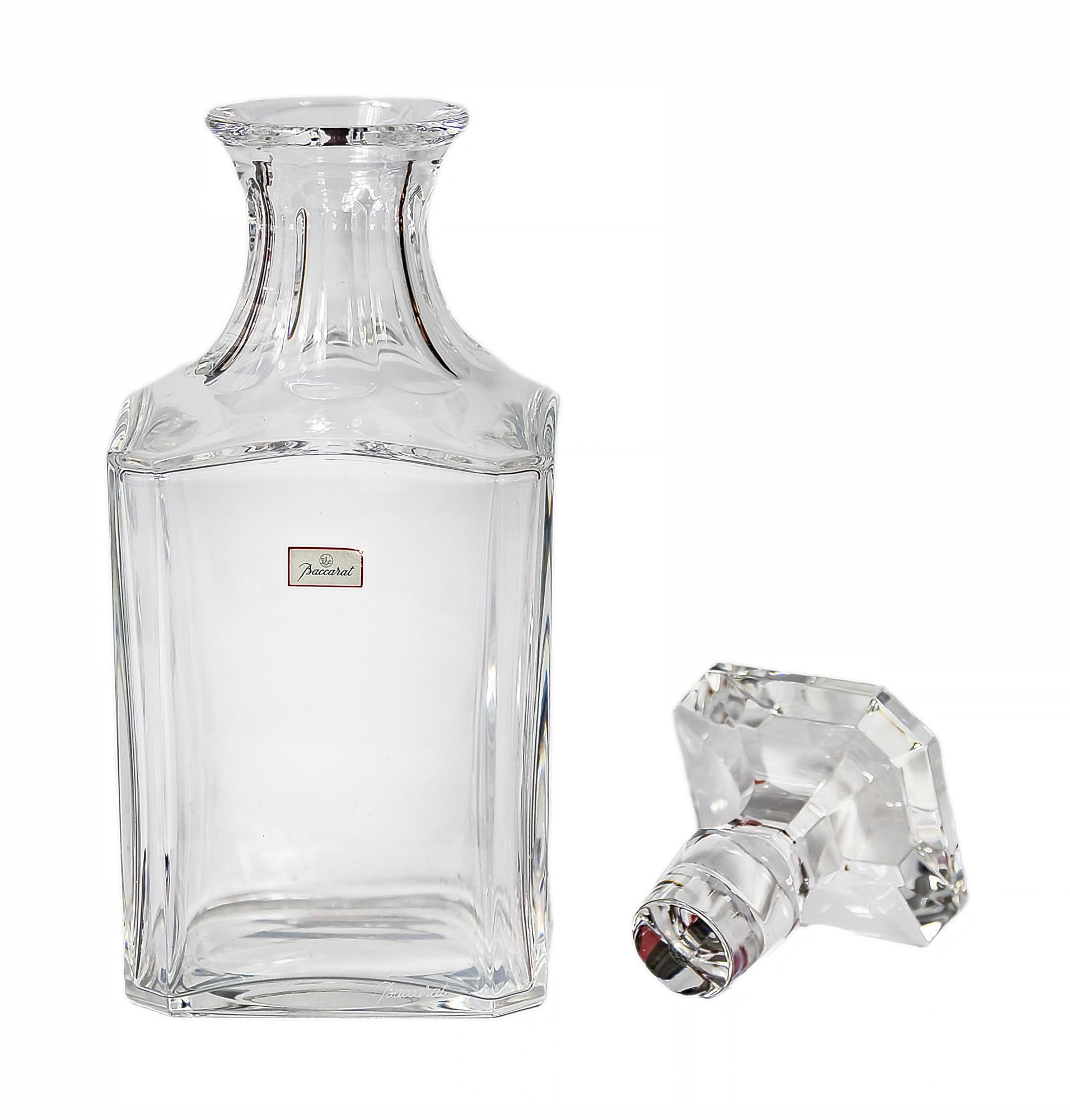 Baccarat Crystal Square Perfection Whiskey Decanter 2
