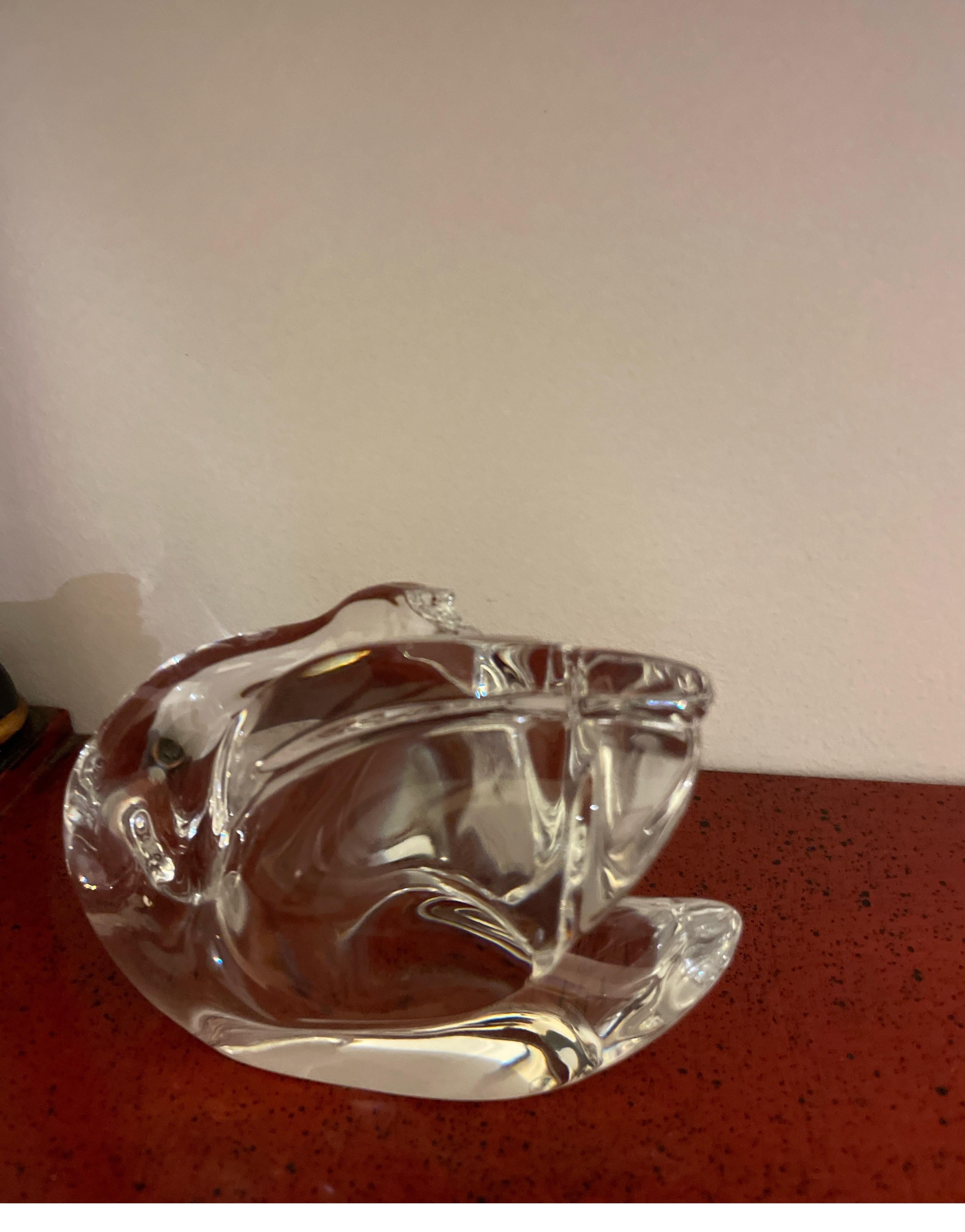baccarat crystal pelican paperweight