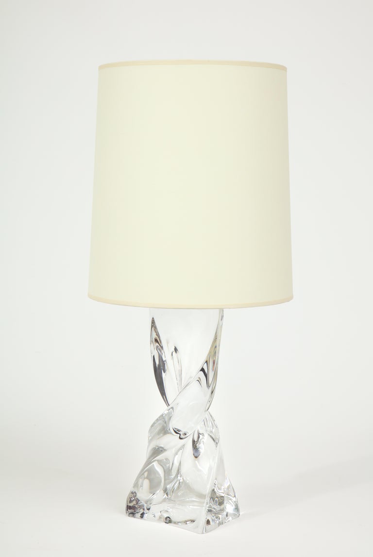 Baccarat Crystal Table Lamp For Sale at 1stDibs