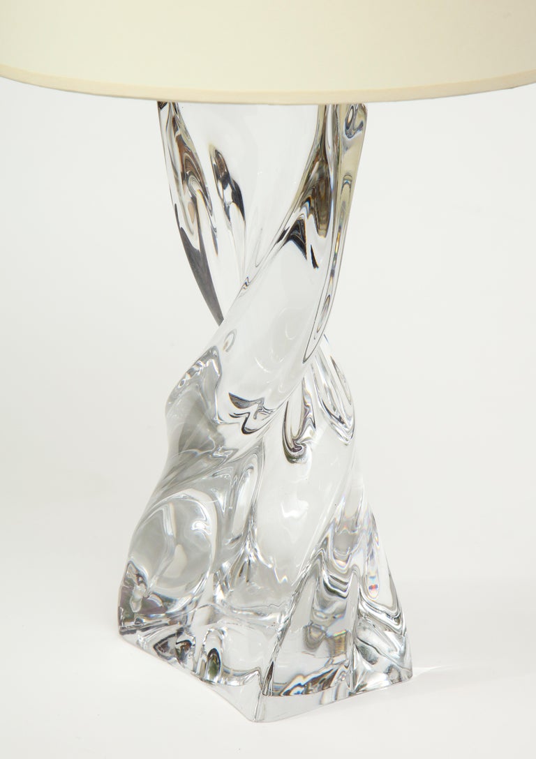 Baccarat Crystal Table Lamp For Sale at 1stDibs