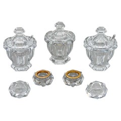 Service de table en cristal Baccarat, 7 pièces.
