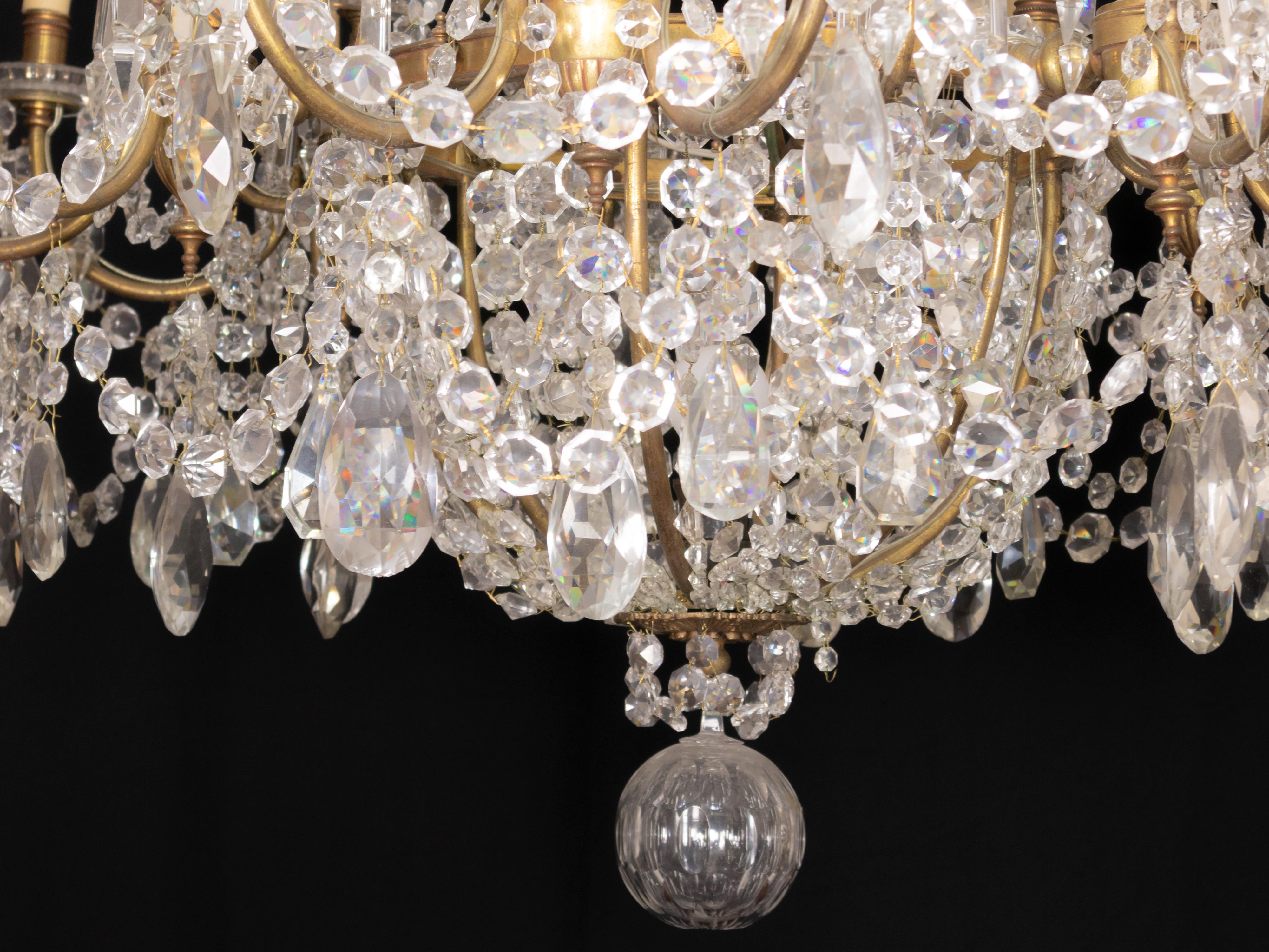 Baccarat Crystal 24 light Chandelier en venta 8