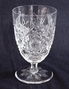 Baccarat Crystal Vase, Clear Cut Crystal, Lagny Pattern, Signed