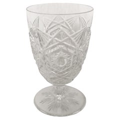Vaso di cristallo Baccarat, cristallo trasparente, motivo Lagny, firmato