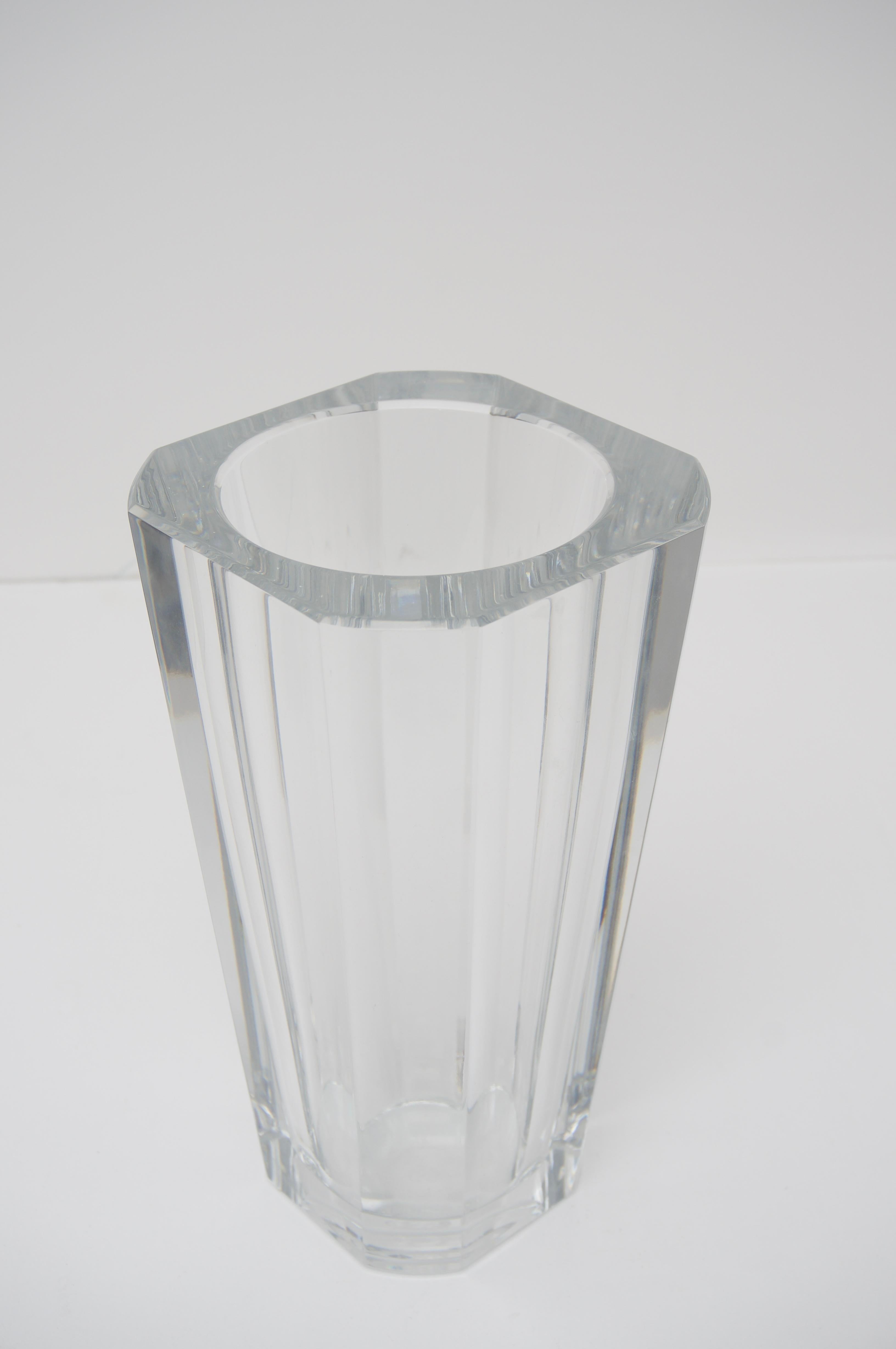 baccarat crystal vase vintage