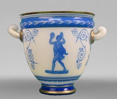 BACCARAT, Crystal Vase with Neo-Greek Decoration, circa 1867