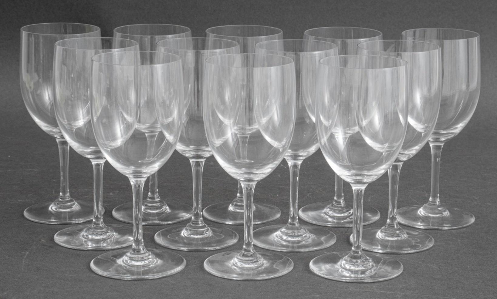 Baccarat Crystal Wine Claret Glasses, Set of Twelve