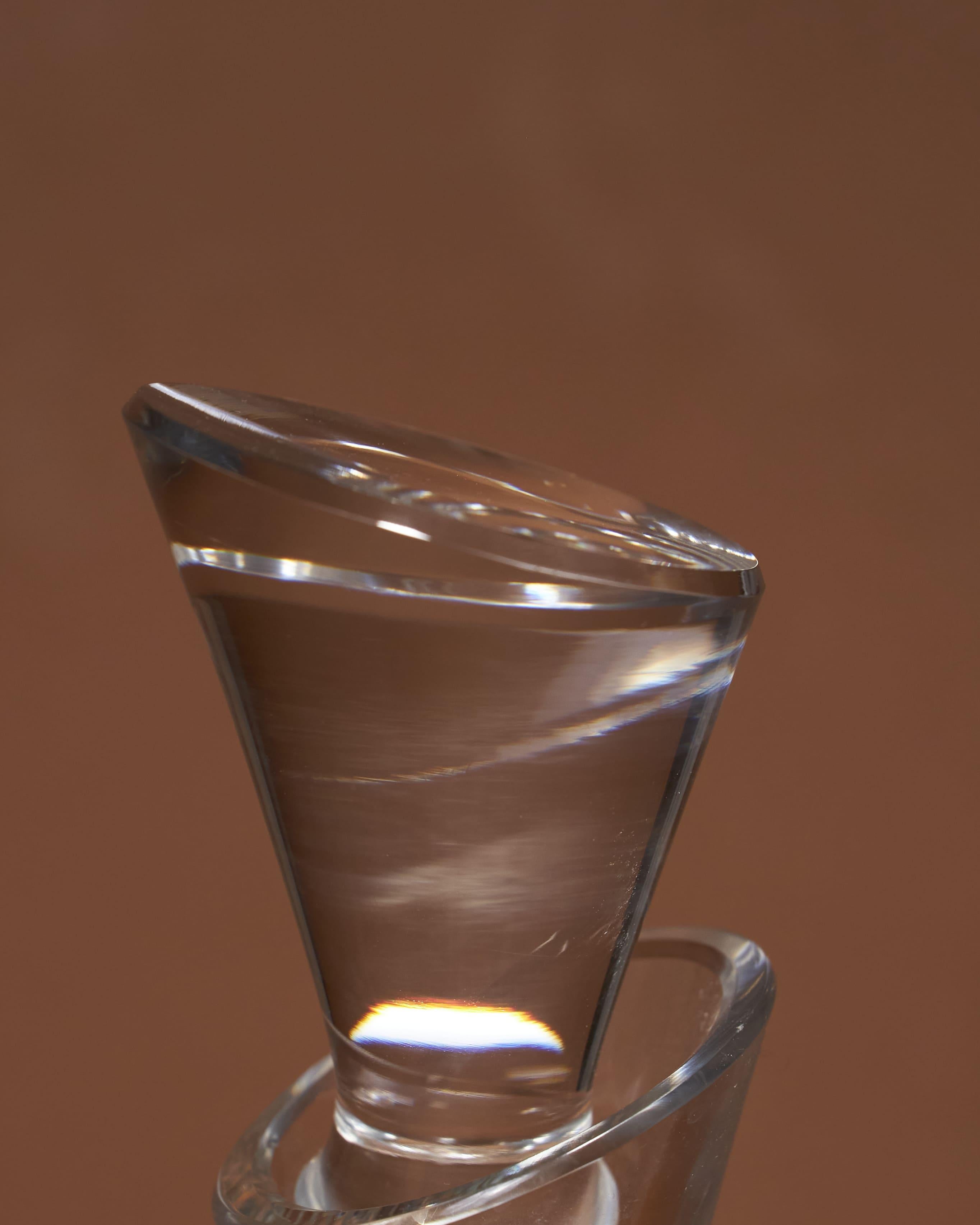 Decantador de vino de cristal de Baccarat, años 60 en Bueno estado para la venta en PARIS, FR