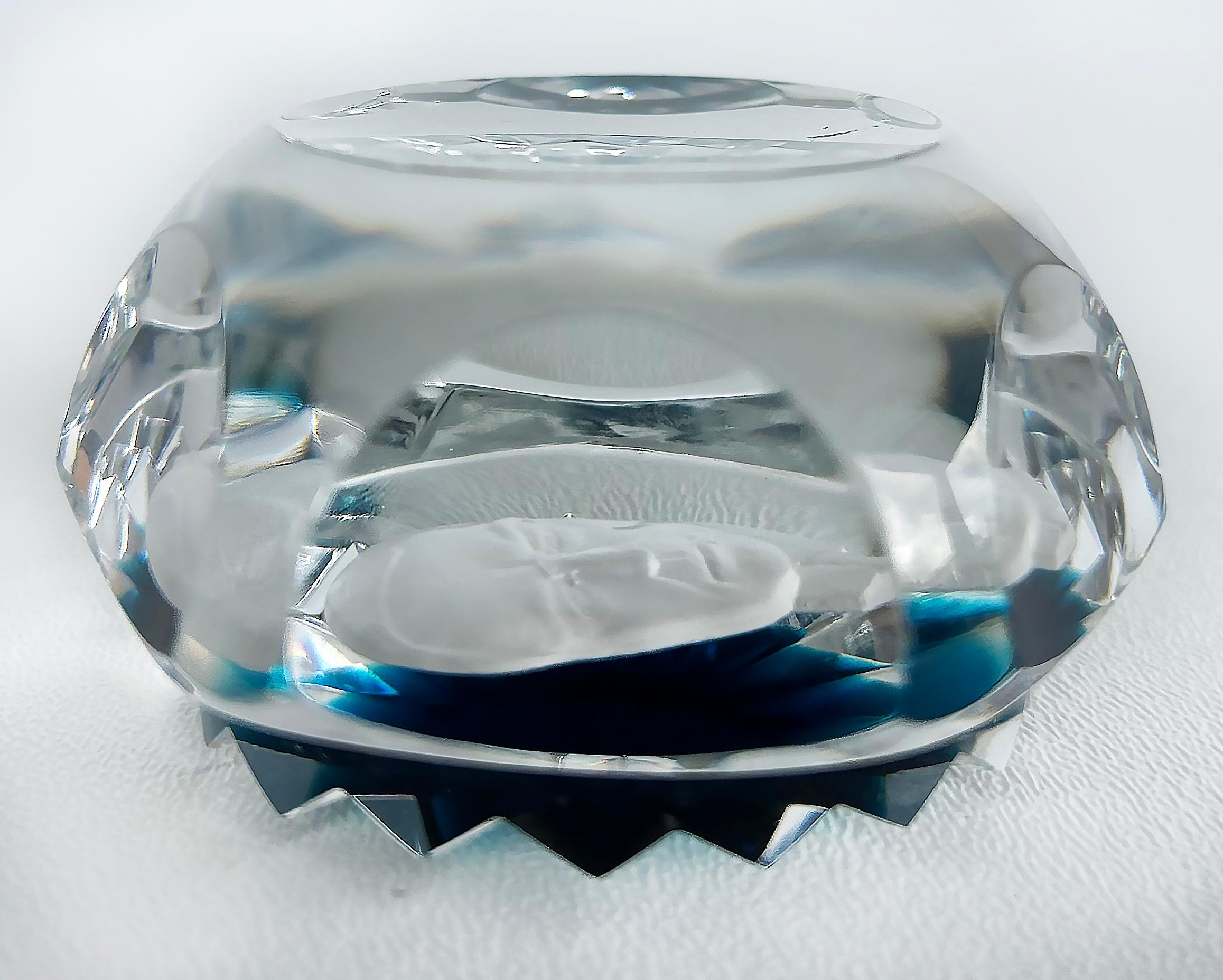Baccarat Facettierter Kristall Kamee Briefbeschwerer, Woodrow Wilson, Frankreich im Zustand „Gut“ im Angebot in Miami, FL