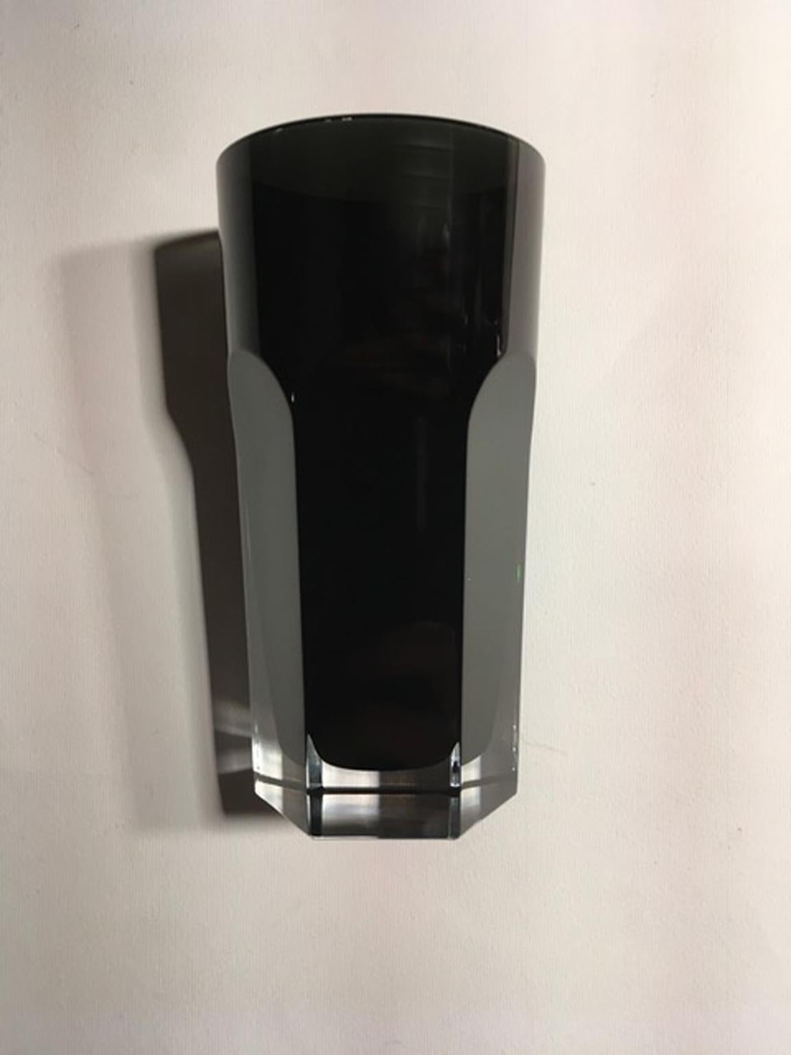Baccarat numbered limited edition Black Crystal by Philippe Stark glass or little vase in Stock N. 000

This is a one of a kind piece: this is the first piece produced of this limited edition designed by Philippe Starck in 2008 when Starck created