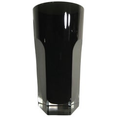 Baccarat First Numbered of Limited Edition Black Crystal by Stark Glass or Vase