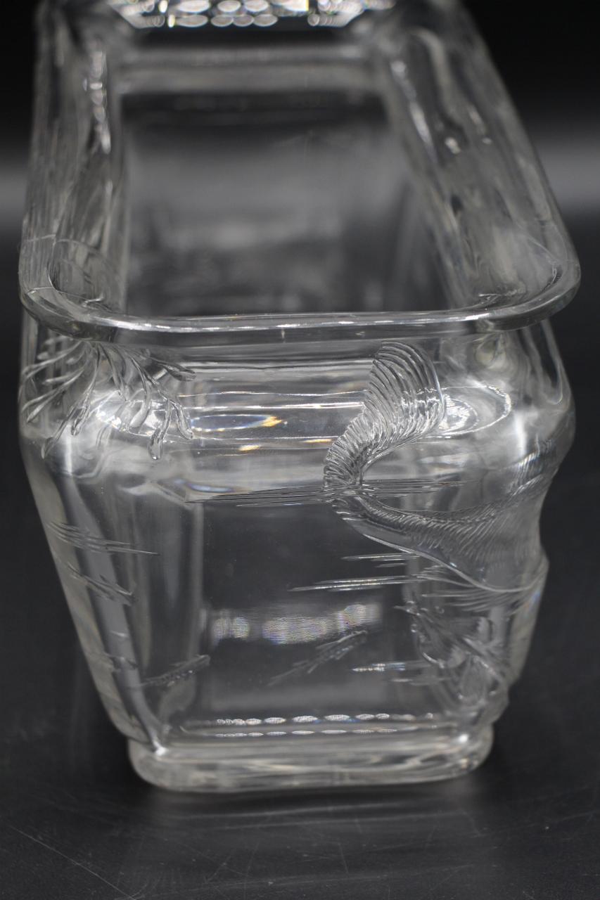 Baccarat, jardinière en forme de poisson de l'Exposition universelle, Paris, 1878 Bon état - En vente à Charmes, FR